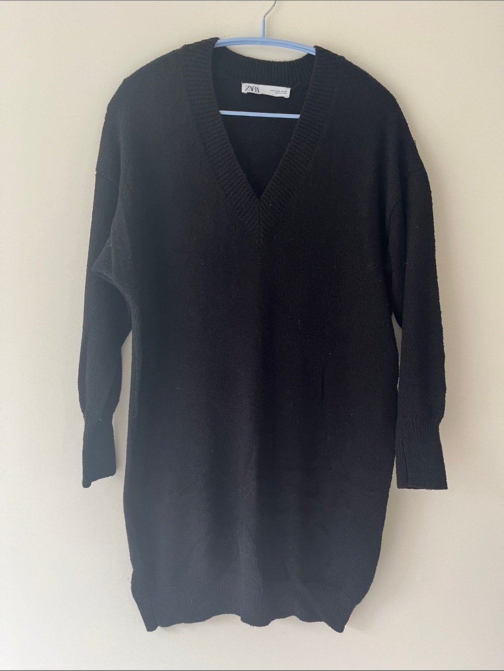 Zara V Neck Sweater Dress